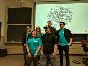 Keith and the five students in the group