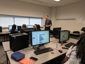 Keith talking to a group